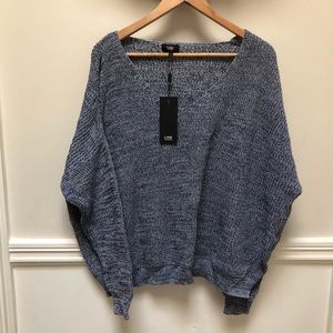 LINE cotton blue sweater NWT